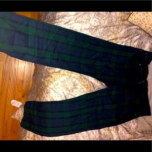 Levi 502 36x30 plaid print jeans